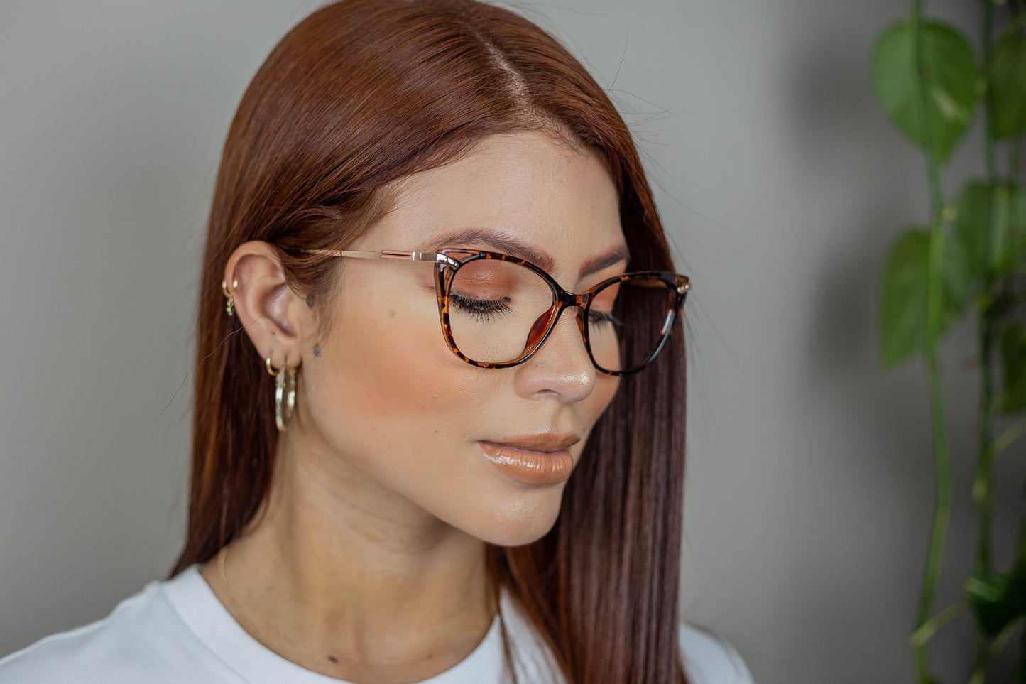 Montura de Gafas Mujer Miel
