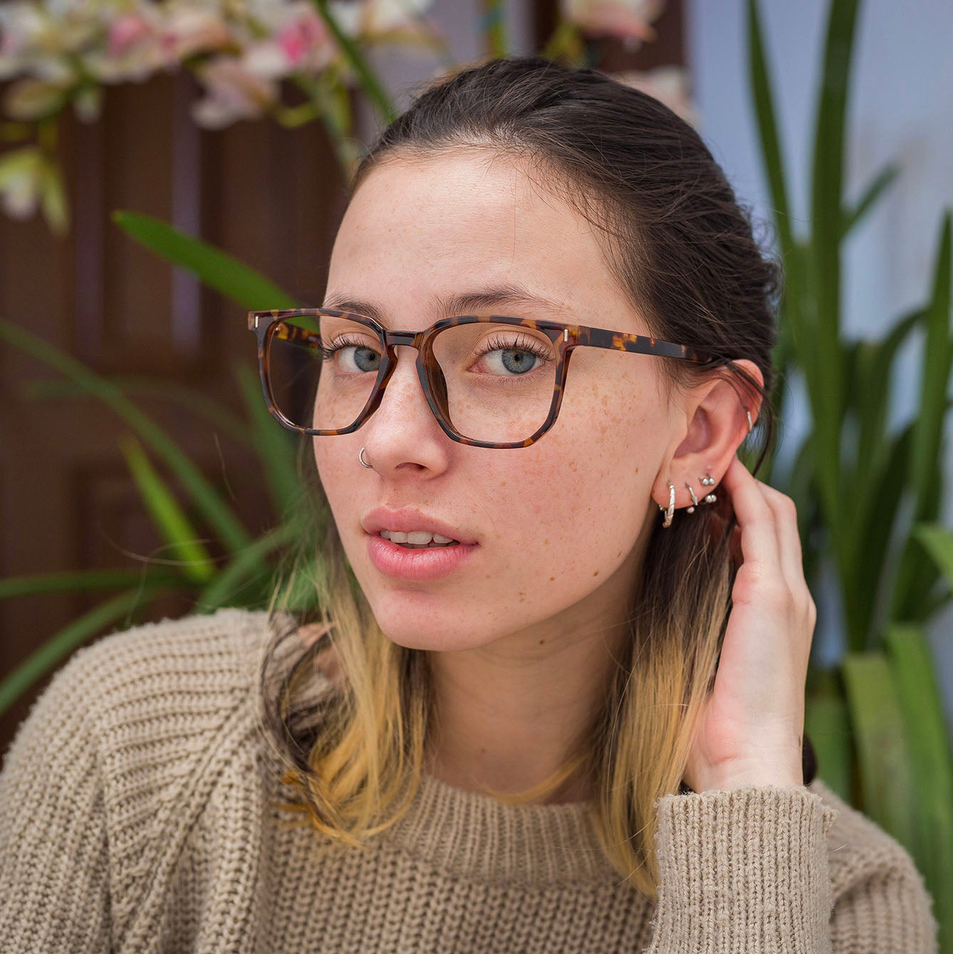 Montura de Gafas Mujer Lila