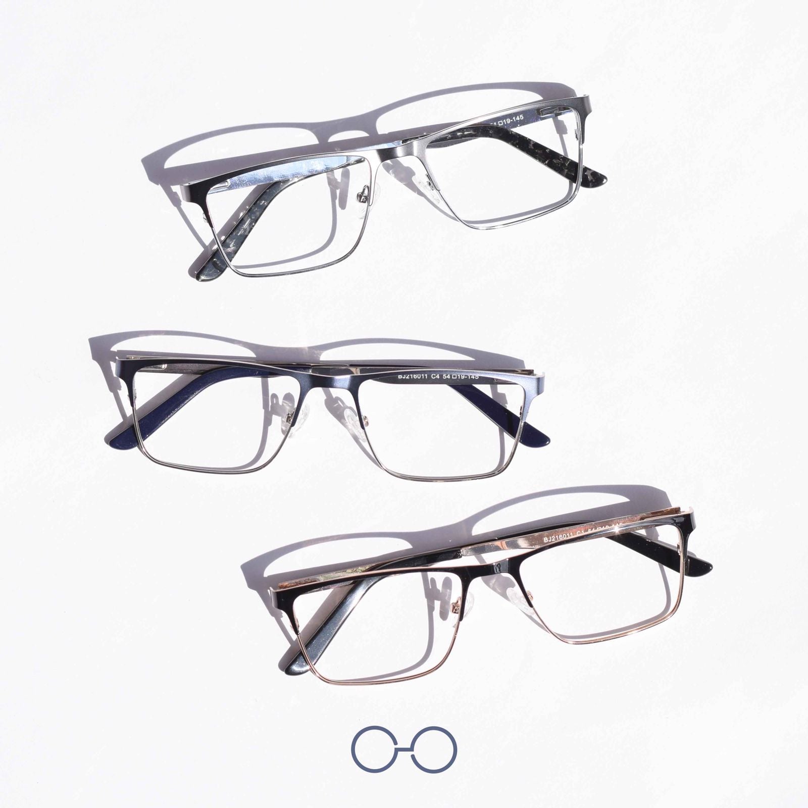 Gafas plateadas online hombre